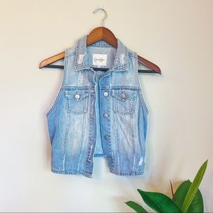 Jessica Simpson denim vest